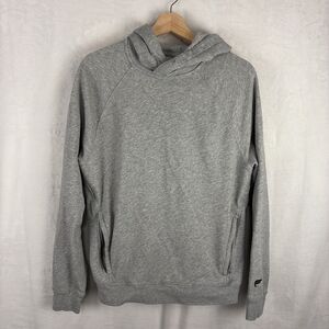 Fabletics Gray Cotton Blend Hoodie Sweatshirt Mens Size Small Workout Gym